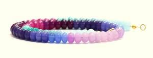 Beautiful Colorful <b>Quartz</b> Smooth Rondelle Beads Choker <b>Necklace</b> 7-8MM Fashion Gemstone <b>Necklace</b> For Women Girls Handmade Jewelry - Product Image 3