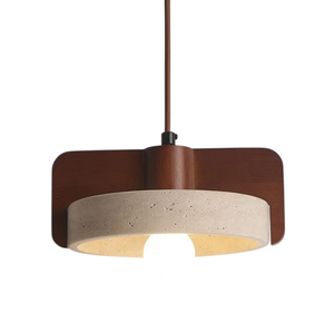 Lampe suspendue industrielle moderne en bois et métal, noir et blanc, pour îlot de cuisine, salle à manger, bar, café, restaurant - Product Image 6