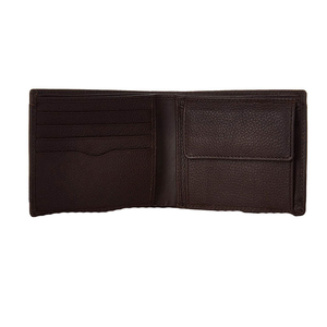 Cartera de Cuero Genuino Negro para Hombre, Cuero Vacuno Anilinado Brillante de Alta Calidad, SW GROUP SW-98, Cierre de Botón, Ecológica - Product Image 3