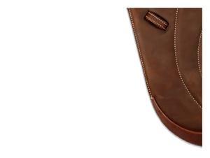 Silla de Doma Inglesa de Cuero Marrón con Estructura de Madera y Herrajes de Latón, Ajuste Ajustable, Asiento Acolchado, Personalizada para una Monta Cómoda - Product Image 2