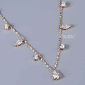 Pendentif de luxe en argent S925 avec moissanite multi-formes pour femme, coupes Marquise, Ovale, Poire, Ronde, qualité VS EF, cadeau de bijoux de mariage - Product Image 5