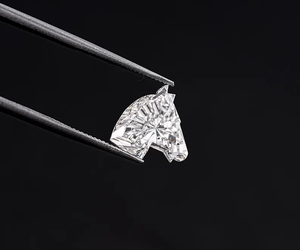 Diamante de 2.02 CT, 8.6 x 8.5 mm, corte Horse Face, diamante cultivado en laboratorio, corte antiguo, corte único, para anillo de boda, colgante. - Product Image 2