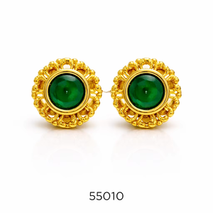 พรีเมี่ยม MOLL JEWELLERS ต่างหูโลหะผสมสังกะสีชุบทอง 0.3 มม. หนา ได้รับการรับรอง เครื่องประดับงานแต่งงานสำหรับผู้หญิงทันสมัย - Product Image 1