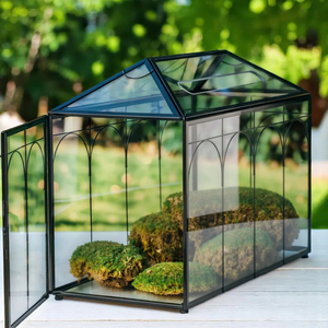 Caja de cristal dorada para tarjetas de boda, soporte grande para tarjetas de boda, terrario de cristal dorado hecho a mano con ranura y accesorios de cierre de corazón - Product Image 6