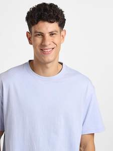 เสื้อยืดโอเวอร์ไซส์ผู้ชาย สีพื้น ผ้าฝ้าย 100% สไตล์สตรีทแวร์ แห้งเร็ว ระบายอากาศดี ฮิปฮอป แบบสั่งทำ ไหล่ตก ไซส์พลัส - Product Image 5