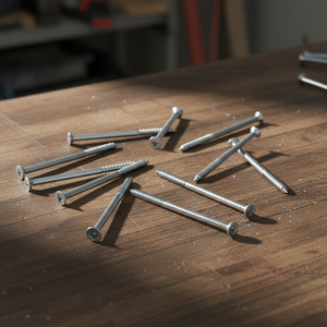 Tornillo para Madera de Acero al Carbono Marca PDC, Rosca Gruesa Parcial, Punta Afilada, Óxido Negro, Métrico/Pulgada, Buen Precio - Product Image 1