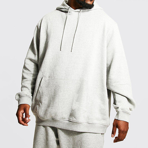 Abrigo de Invierno con Capucha y Media Cremallera para Hombre Clush Sports, Talla Grande, con Estampado Digital y Estampado por Descarga, Tela de Velour 100% Algodón - Product Image 3