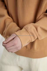 Sweat-shirt ras du cou en polaire quart de fermeture éclair personnalisé Sweat-shirt en coton à manches longues Pull-over hommes femmes 14 Sweat-shirt polaire zippé - Product Image 5