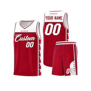 Tenues d'entraînement de basketball pour sports athlétiques, tissu en mesh respirant, ensemble de maillots personnalisés en couleur - Product Image 1