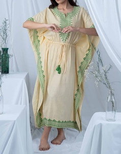 2026 Trendy Beautiful Dubai <b>Kaftan</b> for Women Modest Handmade Traditional Islamic Floor Length Polyester Anti-Wrinkle - Product Image 1