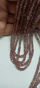 Perles de grenat de Malaya naturelles à facettes, taille Heishi, de 4,5 mm à 5,5 mm, pour la fabrication de bijoux, vente en gros - Product Image 6