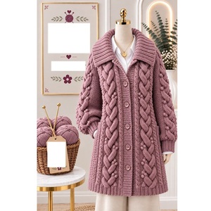 Pulls 100% acrylique ou coton, calibre 12, pour femmes, très tendance, style décontracté, pour la saison hivernale, fournisseur du Bangladesh. - Product Image 4