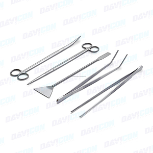 Kit de Herramientas de Acuarios de Acero Inoxidable Reutilizables de Primera Calidad para el Mantenimiento de Plantas de Acuario con Pinzas, Tijeras y Espátula - Product Image 6