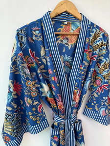 Bata Kimono con Estampado de Dibujos Animados para Mujer, de Algodón Suave, Ropa de Estar por Casa de Verano, Hecha a Mano, Estilo Kimono ODM - Product Image 2