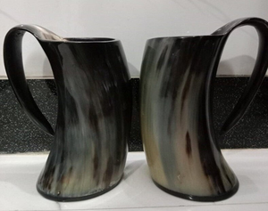 Handmade Customizable Size Viking Theme Buffalo Horn <b>Beer</b> Drinking Mug - Product Image 5
