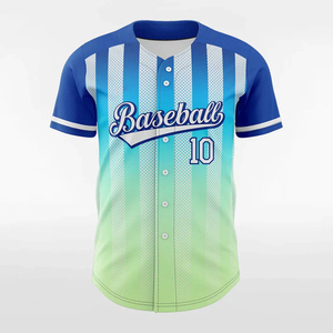 Maillots de baseball personnalisables pour sports d'équipe – Mélange polyester/coton respirant, anti-humidité, anti-bactérien - Product Image 2
