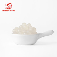 Mevrouw Hong Instant 120g Kleurrijke Passievrucht Smaak Popping Boba Tapioca Ballen Bubble Tea Cup Leverancier Klaar om te eten 60 stuks TW