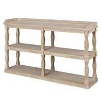 Console en bois massif de style antique, fabriquée à la main, avec finition luxueuse pour salon, chambre à coucher, salle à manger, décoration intérieure