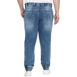 Pantalones vaqueros estilo cargo a la moda, confeccionados con una mezcla de algodón resistente, con cintura ajustable, detalles elegantes y un corte relajado. - Product Image 1