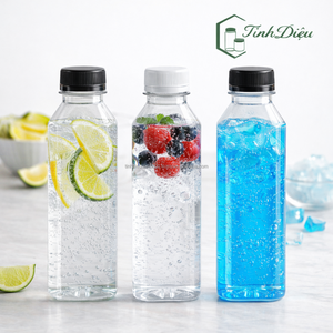 Botella de Bebidas de 320 ml, PET de Grado Alimenticio, Envase Cuadrado Inteligente con Impresión UV para Marcas, Capacidad para Jugos - Product Image 2