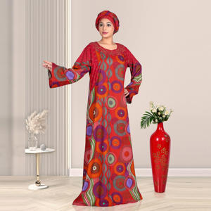 Caftán Abaya de Rayón para Mujer con Adornos de Diamantes, Manga Larga, Ropa Islámica Modesta, Elegante Estilo Dubái, Vestido Maxi para Oración del Eid - Product Image 4