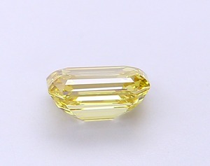 Pierre CVD en diamant jaune de 1,04 carat, taille émeraude, fantaisie, clarté VS1, polissage excellent, haute valeur, prix fabricant - Product Image 2