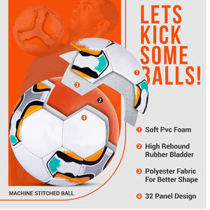 Balón de Fútbol de Material PU Suave, Tamaño Oficial 5 para Entrenamiento, Balón de Fútbol Duradero de la Mejor Calidad, Balones Deportivos - Product Image 3