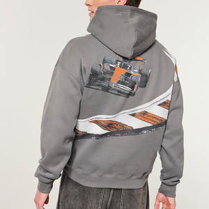 Vente en gros de sweats à capuche et sweat-shirts pour hommes en tissu polaire anti-plis, effet délavé à l'acide, avec logo brodé, pour usage extérieur - Product Image 4