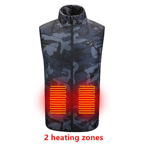 Gilet chauffant rechargeable pour homme Gillet, 12V 7.4V 5V, pour la chasse hivernale, veste matelassée camouflage, vêtements de moto - Product Image 1