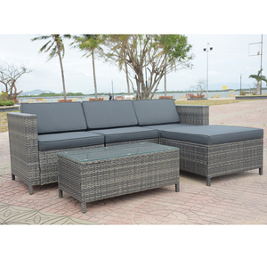 SF00005 Patio exterior moderno Juego de conversación de un asiento Marco de acero Cojines lavables Sala de estar Villa Hotel Muebles de exterior - Product Image 3