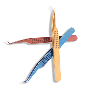 High Elasticity Japanese Stainless Steel Eyelash Extension Tweezers Anti Static Non Corrosive Hand Tested Customized Packing - Product Image 5
