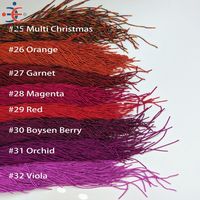 Fil de bouillon français lisse en tons de rouge et de rose pour la broderie de couture Goldwork, fil de bobine française.