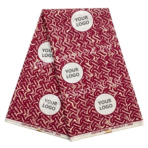 Tissu en coton sergé africain de haute qualité du Nigeria, imprimé wax, 100 % coton, personnalisé OEM ODM pour vêtements pour garçons, sacs, textiles de maison, approvisionnement en gros - Product Image 1