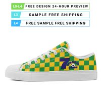 Großhandel 2026 Fußball-Weltmeisterschaft Brasilien Schuhe OEM ODM Print-on-Demand Teamname Individuelles Logo Fan-Sneaker FN027-26027054-4