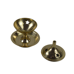 Matte Polished Brass and Marble Incense <b>Burner</b> Resin <b>Burner</b> Indoor Decor Tableware Trendy Natural Fragrance Arabic Coriander - Product Image 3