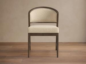 Chaise de salle à manger moderne en teck massif avec dossier incurvé, assise de qualité supérieure pour restaurants, hôtels et projets d'aménagement intérieur - Product Image 2