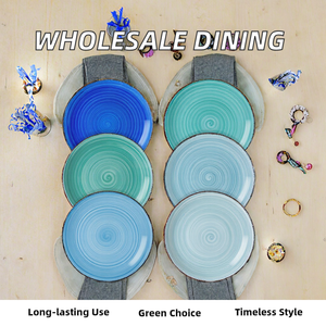 Juegos de Vajilla de Porcelana Clásica Ecológica y Económica con Juego de Cubiertos, Entrega Directa de Fábrica, Venta al por Mayor para Hogar, Hotel, Cafetería - Product Image 2