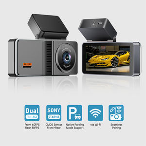 高品質解像度ダッシュカム4Kフロントと1080PリアドライビングレコーダーWI-FI APPコントロール付きループ録音ナイトビジョン - Product Image 6