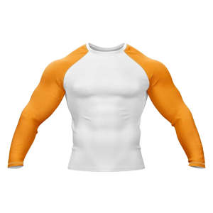 Top Sales Rash Guard Sportswear Custom Bjj Printed Rash Guard Solid Color Mma Men Rashguard Wholesale Price - Product Image 1