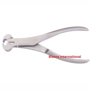 คีมตัดลวดเหล็กกล้าไร้สนิมแบบใช้มือสำหรับศัลยกรรมกระดูกยี่ห้อ BISONS สำหรับตัดลวด K แบบมีรูในตัว - Product Image 1