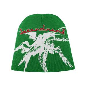 Brand name Beanie Unisex Adult Street Style Winter Hat 56-58CM Computer <b>Knitted</b> <b>Animal</b> <b>Pattern</b> Embroidery - Product Image 6