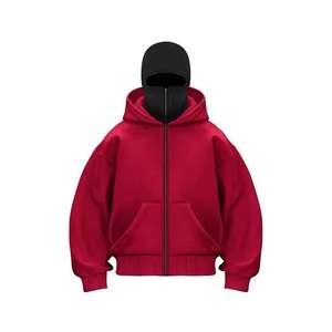 Sweat à capuche double couche pour homme, tissu épais, chaud pour l'hiver, style streetwear - Product Image 5