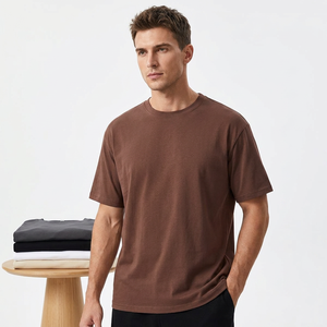 Camiseta de Hombre, Corte Regular, 100% Algodón, Cuello Redondo, Manga Corta, Color Sólido, Diseño Liso, Tejido Jersey, Lavado Enzimático Frontal - Product Image 4