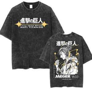 Fashion Custom Printed Oversized <b>T</b> Shirt Japanese Fish Graphic <b>Back</b> Print Cotton Streetwear Unisex Loose Fit Bulk Manufacturer - Product Image 2