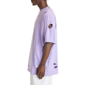 Nuevas Camisetas Personalizadas con Efecto Desgastado, Logotipo Personalizado, Alta Calidad, Transpirables, de Secado Rápido, 100% Algodón, Camisetas para Hombre, Venta en Línea, Precio Bajo - Product Image 3