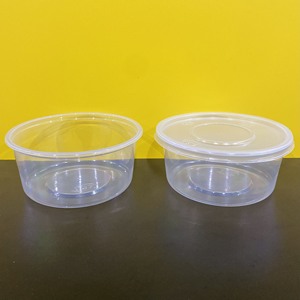 Multi size Vietnam Factory Plastic PP 350ml/500ml/600ml Disposable <b>Dessert</b> Container Round Clear Bowl Cup Fruit <b>Boxes</b> with Lid - Product Image 3
