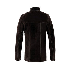 Veste de soudage fabriquée au Pakistan, vêtements de travail en cuir de qualité export, veste de soudage pour hommes et femmes, design ignifuge. - Product Image 3