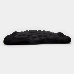 Genouillère de volley-ball noire en polypropylène, protection professionnelle, respirante, épaisse, absorption des chocs, fermeture auto-agrippante unisexe - Product Image 4