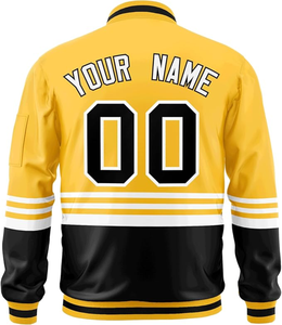 Vestes universitaires en gros, manches en similicuir, vestes de baseball pour garçons, personnalisables en gros - Product Image 1