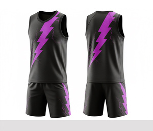 Full Sublimation Basketball Uniform Set Quick Dry Breathable <b>Polyester</b> Jersey And <b>Shorts</b> Team Sportswear For Men Women Youth - Product Image 6